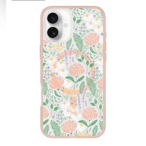 OtterBox iPhone 16 Plus Symmetry Series Clear MagSafe Case - Peachy Bloom Pink